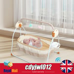 Electric Bluetooth Auto-Swing Cot Baby Cradle Crib 25KG Infant Bed Rocking Chair