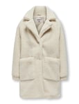 Kogsandra Teddy Long Coat Otw Cream Kids Only