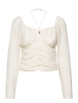 Gina Tricot Gathered Bust Blouse Vit