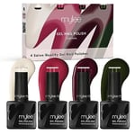 Mylee Gel Nail Polish Quad Colour Set 4x10ml [Cosmos] UV/LED Soak-Off Nail Art Manicure Pedicure for Professional, Salon & Home Use [Autumn/Winter 2023] - Long Lasting & Easy to Apply