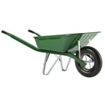 Brouette HAEMMERLIN BATI 90 peinte 1 roue gonflée - Vert - 90L - Charge utile 200kg