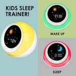 I·CODE Time to Wake Alarm Clock for Kids, Children's Sleep Trainer, Kids Wake Up