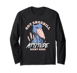 Got Shoebill Attitude Right Here Bird Photography Long Sleeve T-Shirt