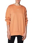 Nike DQ5733-225 W NSW PHNX FLC OS Crew Sweatshirt Femme Amber Brown/SAIL Taille S