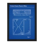 Artery8 Jobs Personal Computer 1983 PC Retro Patent Plan Artwork Framed Wall Art Print 18X24 Inch