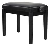 Banquette de Piano Clavier Tabouret Banc Reglable Similicuir Bois Noir Dépoli