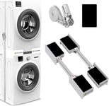 Universal Slim Stacking Kit for Washer and Dryer, Adjustable Stacking Frame Kit