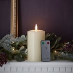 Lights4fun TruGlow® Real Ivory Wax Flameless LED Battery Chapel Candle & Remote