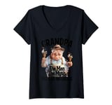 Womens Grandpa The Man The Myth The Bad Influence V-Neck T-Shirt