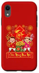 Coque pour iPhone XR Robe de Nouvel An vietnamien Chuc Mung Nam Moi Garçon Fille Ao Dai