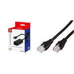 Adaptateur LAN pour Nintendo Switch & Amazon Basics Câble réseau Ethernet RJ45 catégorie 6-3 m