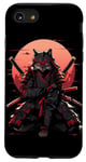 iPhone SE (2020) / 7 / 8 Cat Samurai Ninja Cat Samurai Art Ukiyo-e Case