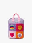 Small Stuff Kids' SMILEYWORLD®️ Faux Fur Patch Backpack, Lilac