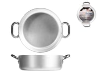 Cocotte Agnelli Basse Aluminium 2 Manches Inoxydable CM 28