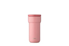 Mepal – Insulated Mug Ellipse – 4 Hours Hot & 8 Hours Cold - Insulated Cup On The Go – Suitable As Tea Cup & Coffee Cup to Go – Fits All Cup Holders - 375 ml – Nordic Pink