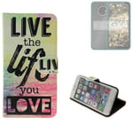 360° housse pour Gigaset GX4 live love Wallet Case protection Universal cuirett