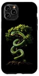 Coque pour iPhone 11 Pro Amoureux Drôles De Python D'arbre Vert, Serpents, Reptiles