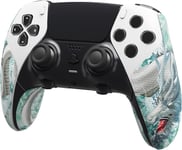 Sticker Grip Manette Pour Ps5 Edge Controller,Sticker Skin Protection Pour Ps5 Manette,Autocollants Accessoire Antidérapante Souple Pu Pour Ps5 Edge-Dominateur De Nuage Dragon Jade