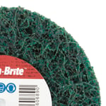 Scotch-brite™ clean & strip xt pro extra cut sliperondell, 100 mm x 25 mm x 6 mm, a xcrs, grønn