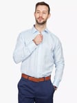 Simon Carter Jacquard Flower Regular Fit Shirt, Light Blue