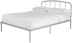 Argos Home Freja Double Metal Bed Frame - Silver