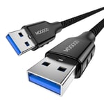 USB 3.0 a vers a mâle câble USB 3.0 vers USB 3.0 câble USB USB extender pour câble USB mâle vers mâle câble USB vers USB câble USB double tête 3M pour boîtier de disque dur,lecteur DVD(Q63)