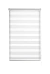 Estoralis | VERAL | Store Enrouleur Jour Nuit | sans Outil Double Tissu Uni | Blanc cassé | 45 x 150 cm. (Largeur/Hauteur) Taille du Tissu 42 x 150 cm. | Stores pour fenêtres et Portes