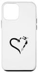 Coque pour iPhone 12 mini Cœur à coudre pour machine à coudre