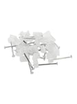 Nordic Quality Cable clips 2x4mm Neutral 25 pcs.