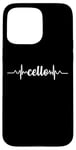 Coque pour iPhone 15 Pro Max Cello Heartbeat ECG Violoncello Cellists & String Virtuosos