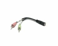 HEADPHONE MICROPHONE MIC-IN SPLITTER TO PC ADAPTER CABLE FOR TRITTON DETONATOR