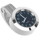 Tlily - Moto ModifiéE Guidon Table Universelle en Aluminium Horloge éTanche Voiture Montre (Argent)