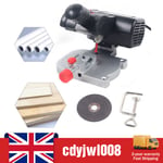 90W Benchtop Cut-Off 45° Miter Saw Chop Circular Mini Saw For Glass Metal Wood