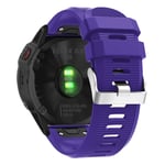 Garmin Fenix 6X silikonikellonauha - Violetti