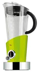 BUGATTI, Vela Evolution, mixeur électrique pour milk-shakes et smoothies, fonction broyeur à glace incluse, 4 vitesses, capacité 1,5 litre, 500 W, design innovant (Vert)