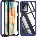 BESINPO For Samsung Galaxy A23 Case, Samsung A23 5G Case, Military Grade Drop Full Body with Screen Protector Shockproof Protective Heavy Duty Rugged Bumper Phone Case for Samsung Galaxy A23-Blue