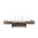 Comfort Garden Loungegrupp Bahamas 3-sits med Avslut och Bord Hylla Utomhus 1 m 613704