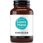 Viridian Lion's Mane Extract 30 Capsules Organic