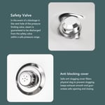 Pressure Cooker Stainless Steel Explosion Proof With Safety Valve Handle Pot UK