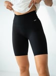 Aim'n Ribbed Seamless Biker Shorts - Dame - Sort - XS