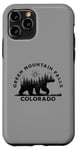 Coque pour iPhone 11 Pro Green Mountain Falls Colorado Vacation Ours Forêt Soleil