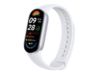 Xiaomi Smart Band 9 - Aktivitetspårare Med Rem - Tpu - Glaciärsilver - Handledsstorlek: 135-210 Mm - Display 1.62" - Bluetooth - 15.8 G