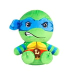 Club Mocchi Mocchi Teenage Mutant Ninja Turtles Leonardo Junior Plush Toy - Collectible TMNT Soft Toys - Officially Licensed Superhero Toys - Desk Buddy Action Figures - Ninja Kids Toys 3+ Years