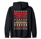 Stranger Things Demogorgon Ugly Christmas Jumper Zip Hoodie