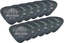 Dunlop Plectrums Pitch Black Standard Black Tortex 073 (Pack of 12)