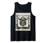 Viking Norse Mythology Warrior Helm of Awe Symbol Tank Top