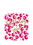 The Proper Mail Company Animal Print Birthday Girl Card