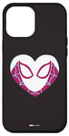 Coque pour iPhone 14 Pro Max Marvel Spider-Gwen Masque de Saint-Valentin Motif cœur