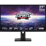 MSI G274QPXDE platta pc-skärmar 68,6 cm (27") 2560 x 1440 pixlar Wide Quad HD LCD Svart