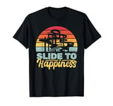 Slide To Happiness water slide Water Park retro for women T-Shirt